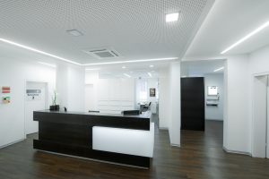 Empfang der Praxis Dr. Berl. und Dr. Paschen in Rottenburg