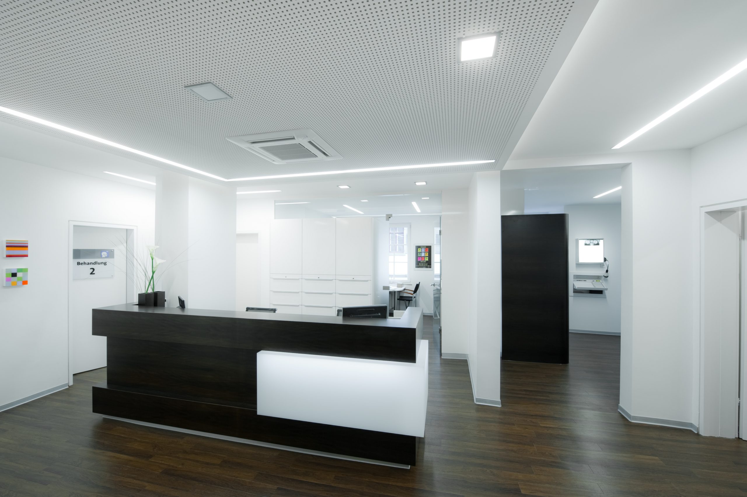 Empfang der Praxis Dr. Berl. und Dr. Paschen in Rottenburg